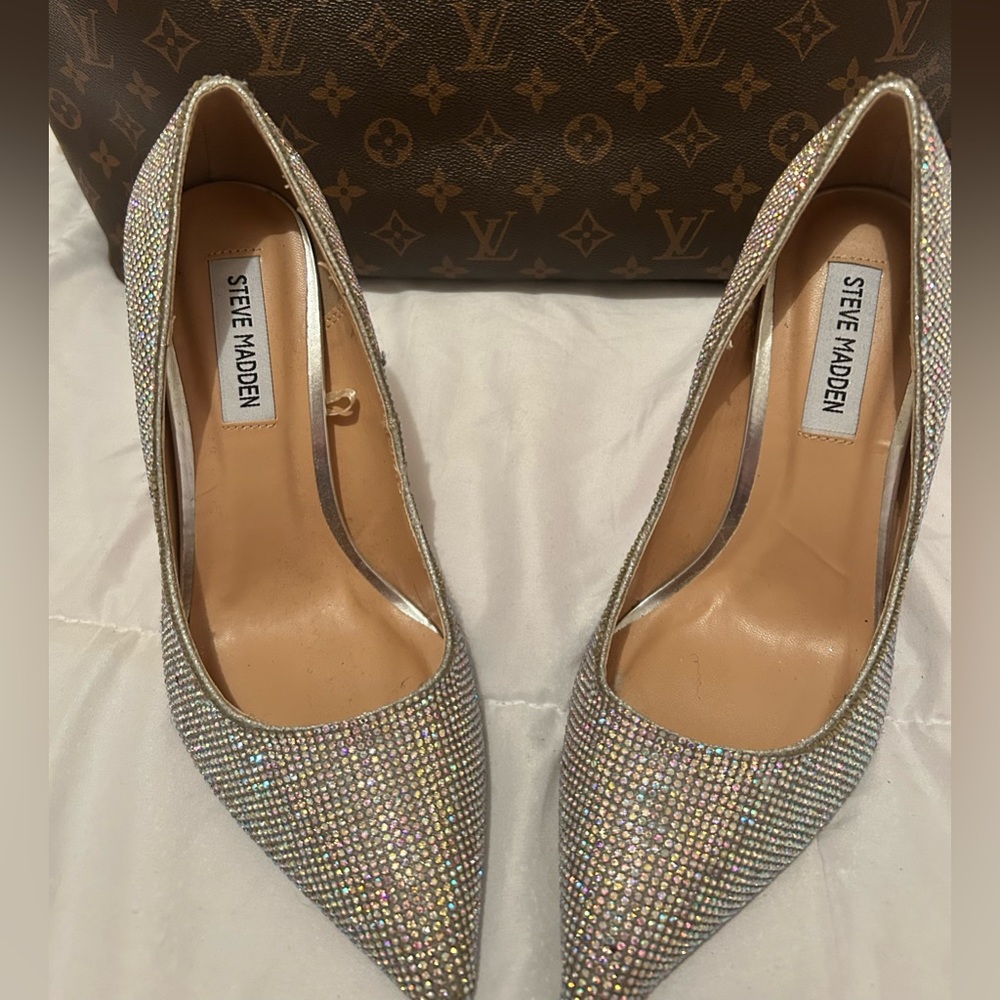 Steve Madden Rhinestone High Heels - NEW